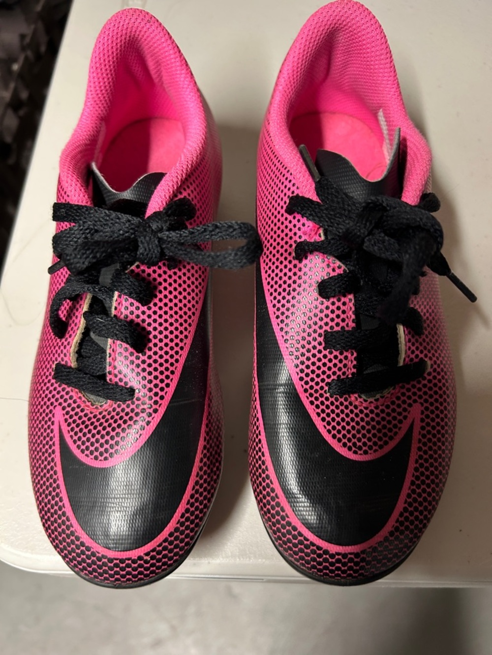 Nike Kids Pink and Black Athletic Sneakers